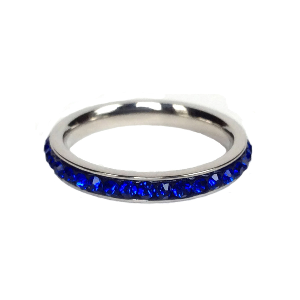 Women’s Blue CZ Ring